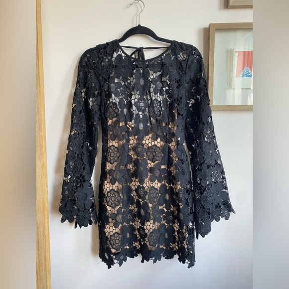 Free People Black Rumer Remi Mini Dress - Picture 3 of 3